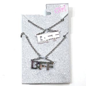 Total Girl BFF Necklaces Set Pink Blue NEW
